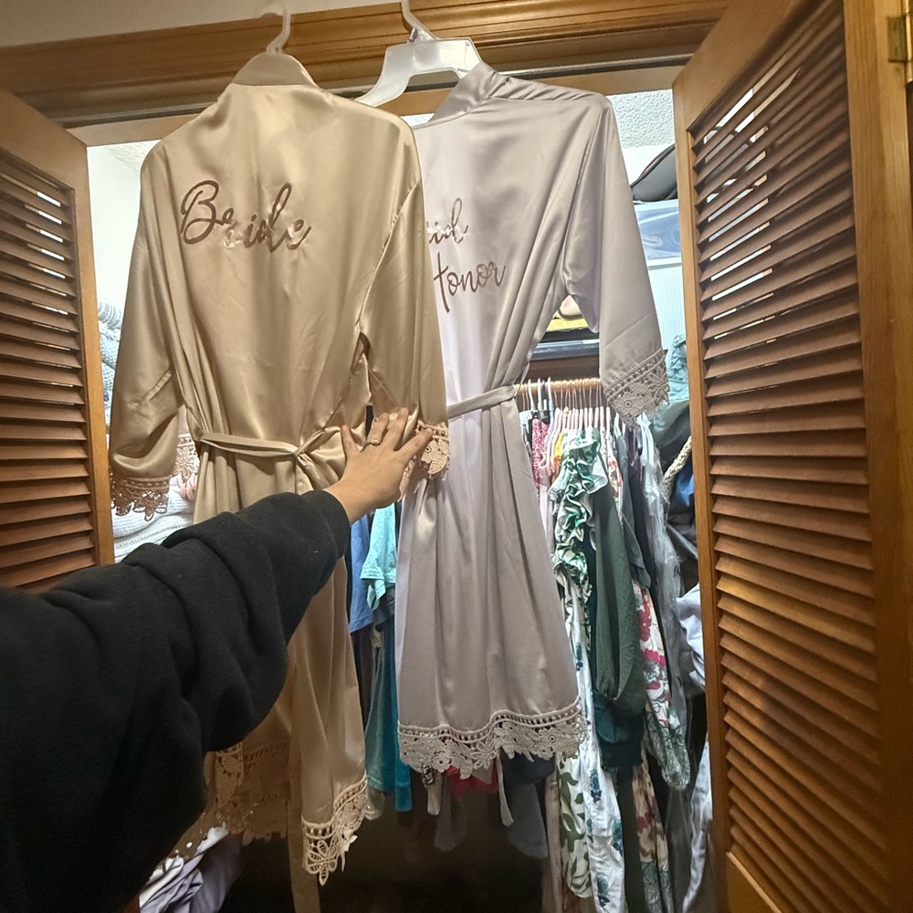 Elegant Bridal and Bridesmaid Robe Set